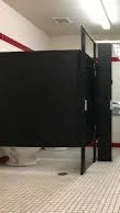 ai character: Public bathroom background