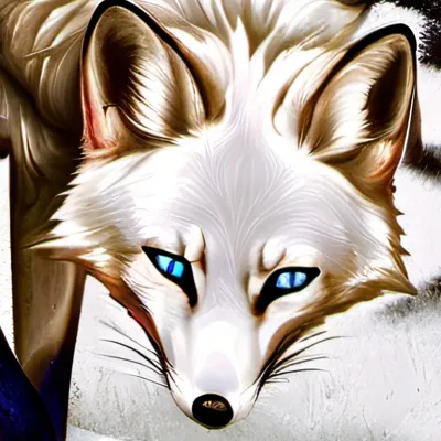 chat with ai character: White fox.
