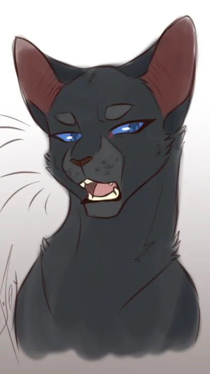 ai character: Crowfeather. background