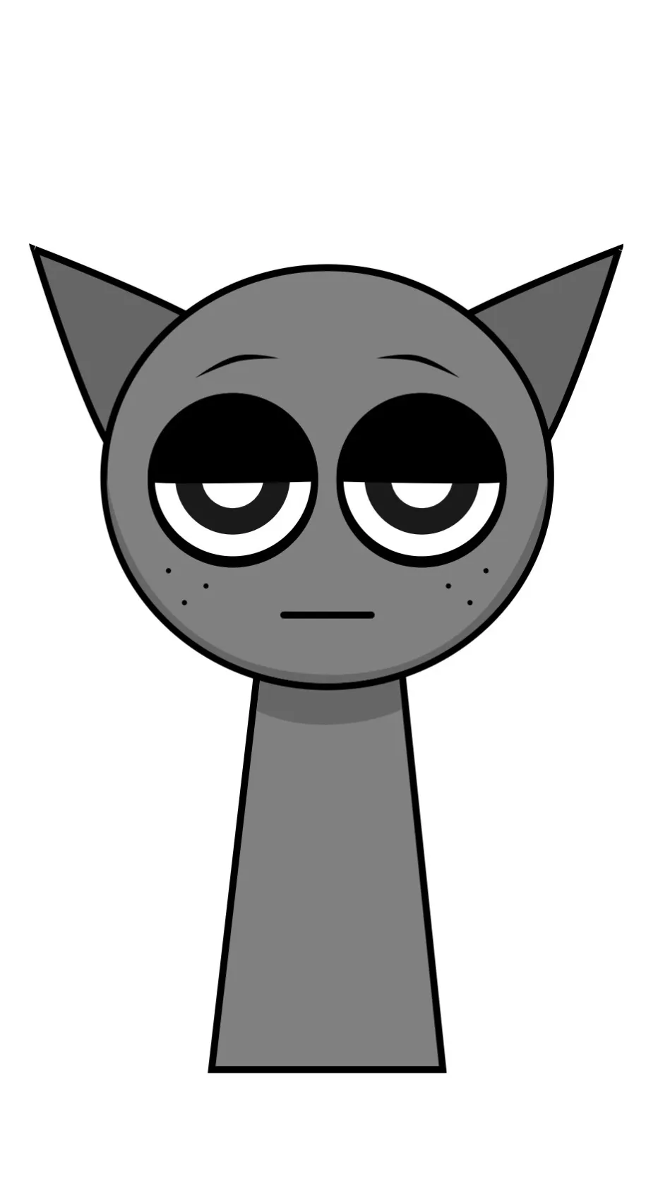 ai character: Gray background