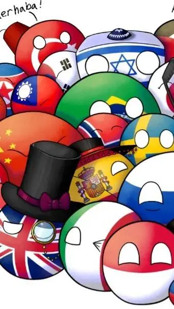 ai character: Country Balls background