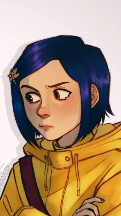 ai character: Coraline background