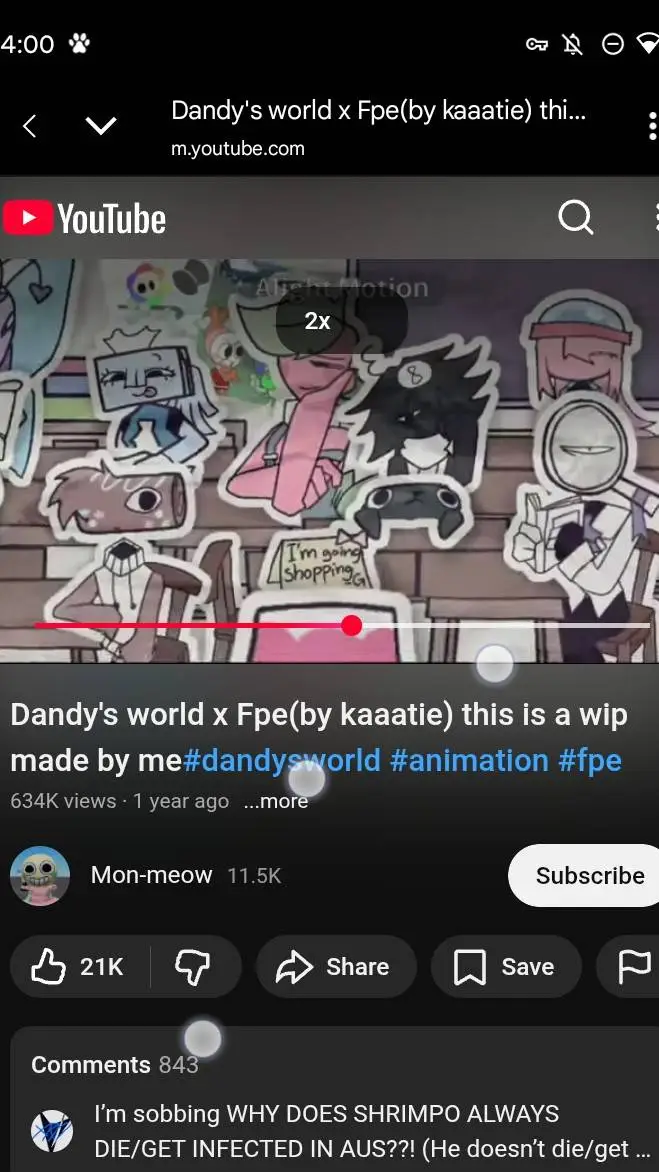 ai character: Dandys high school background