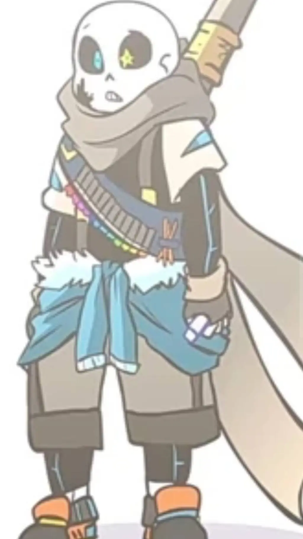 ai character: ink sans background