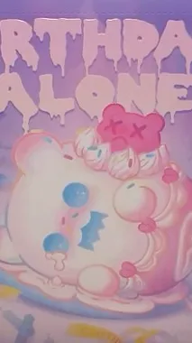 ai character: Birthday alone...  background