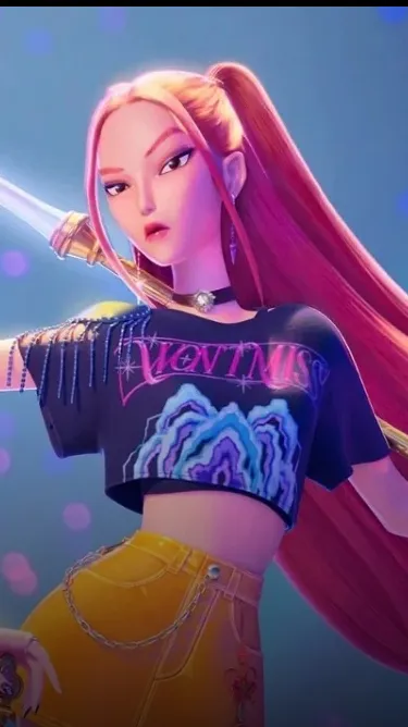 ai character: Mir K-pop hunter background