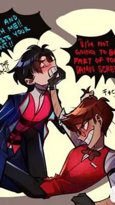 ai character: human radiostatic  background