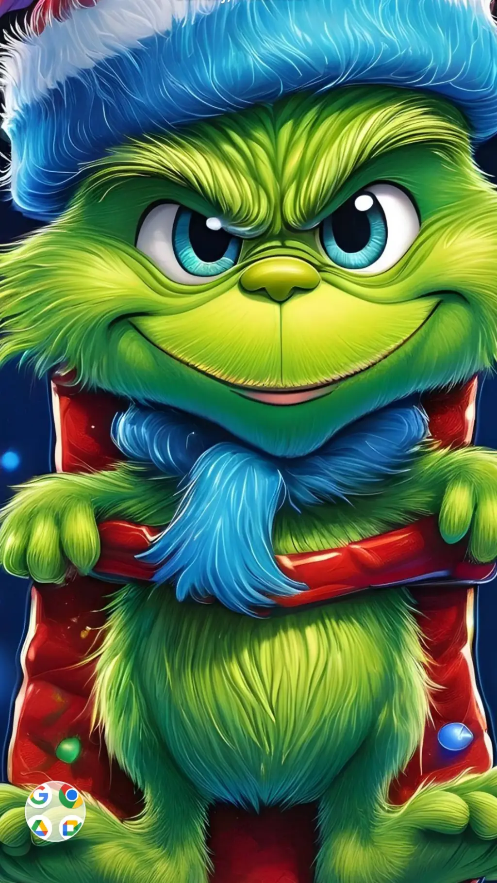 ai character: evil Grinch  background