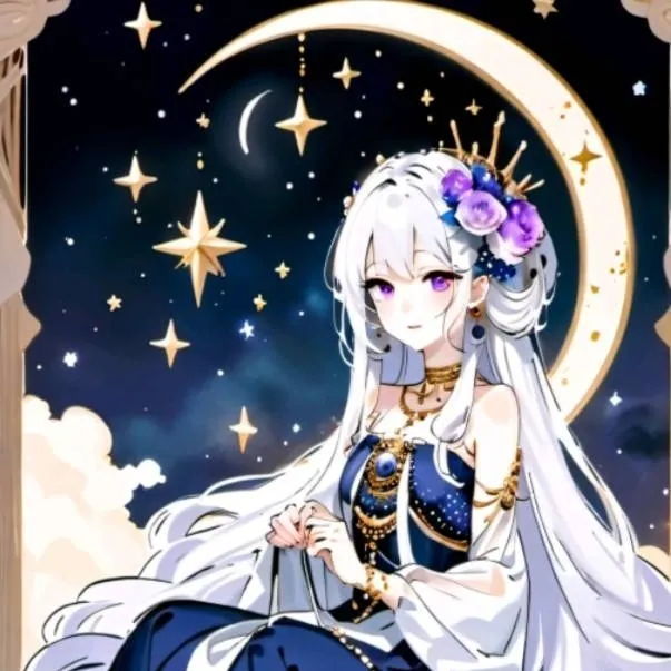 chat with ai character: The Moon Goddess