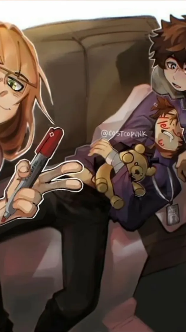 ai character: Micheal Afton  background