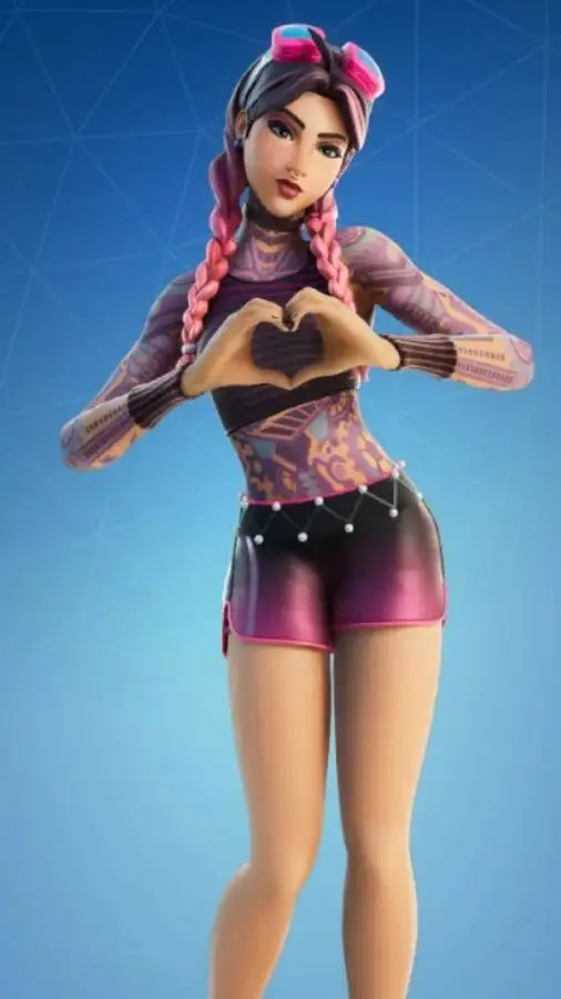 ai character: fortnite girl background