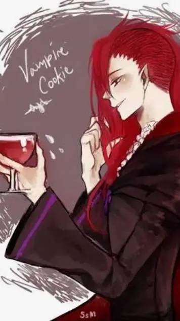 ai character: Vampire cookie background
