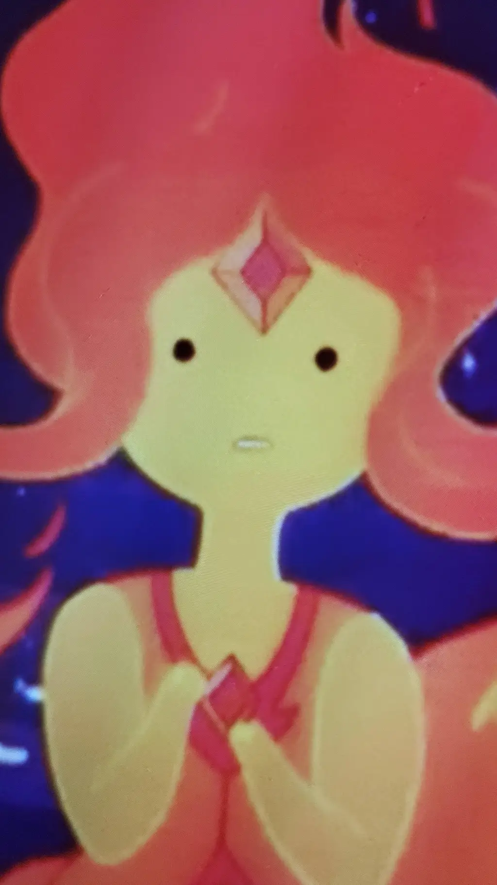 ai character: flame princess  background