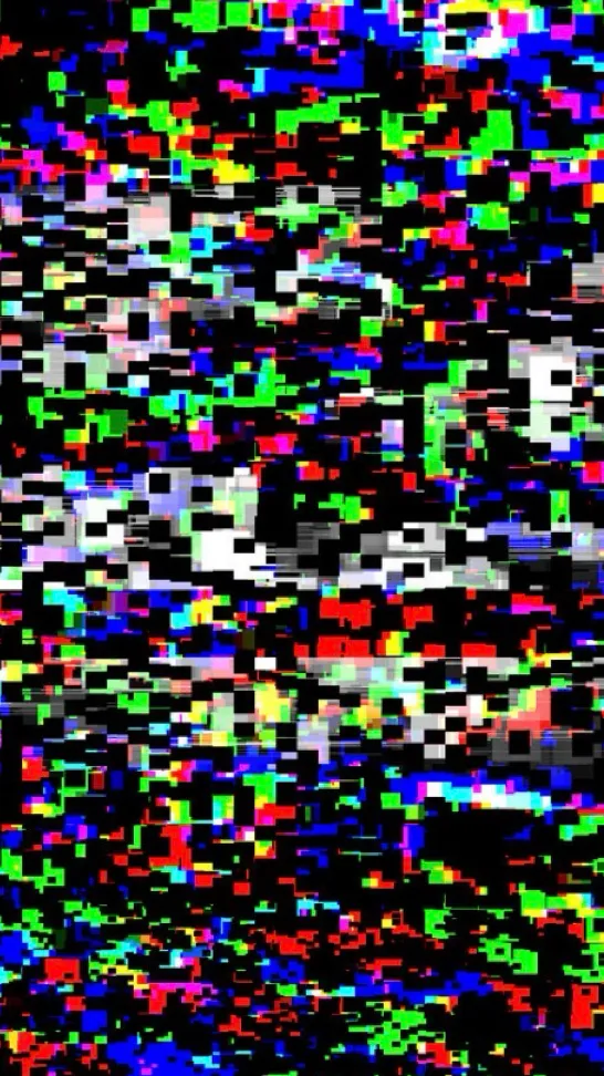 ai character: Glitch virus Thing background