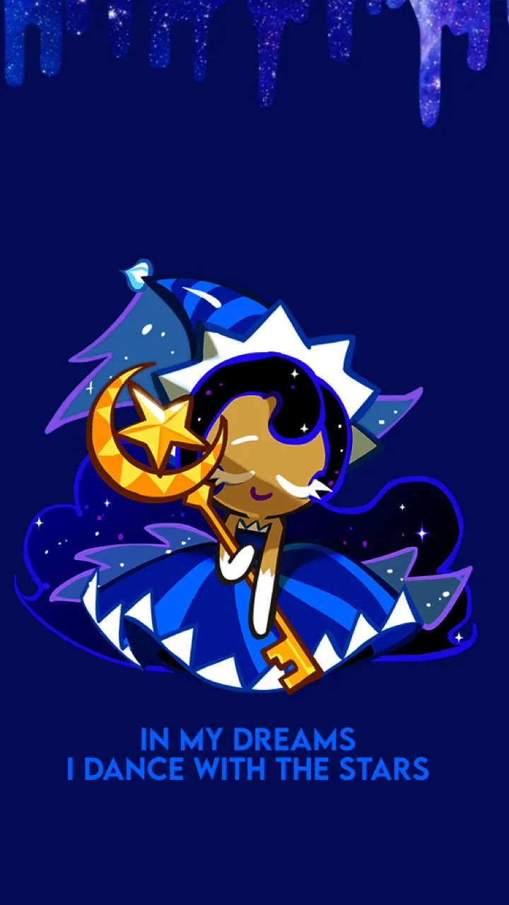 ai character: Moonlight cookie background