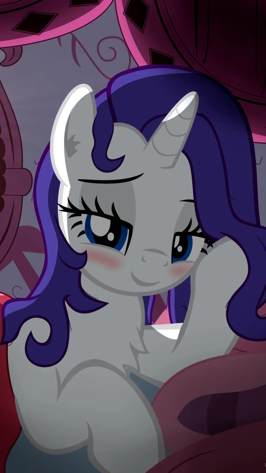 ai character: Rarity  background