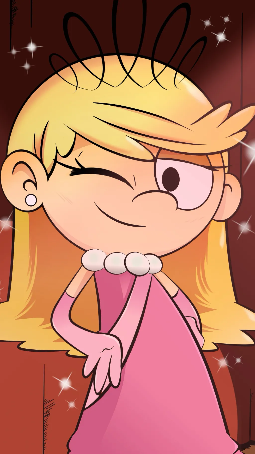 ai character: Lola loud hypno background