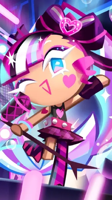 ai character: Shining Glitter background