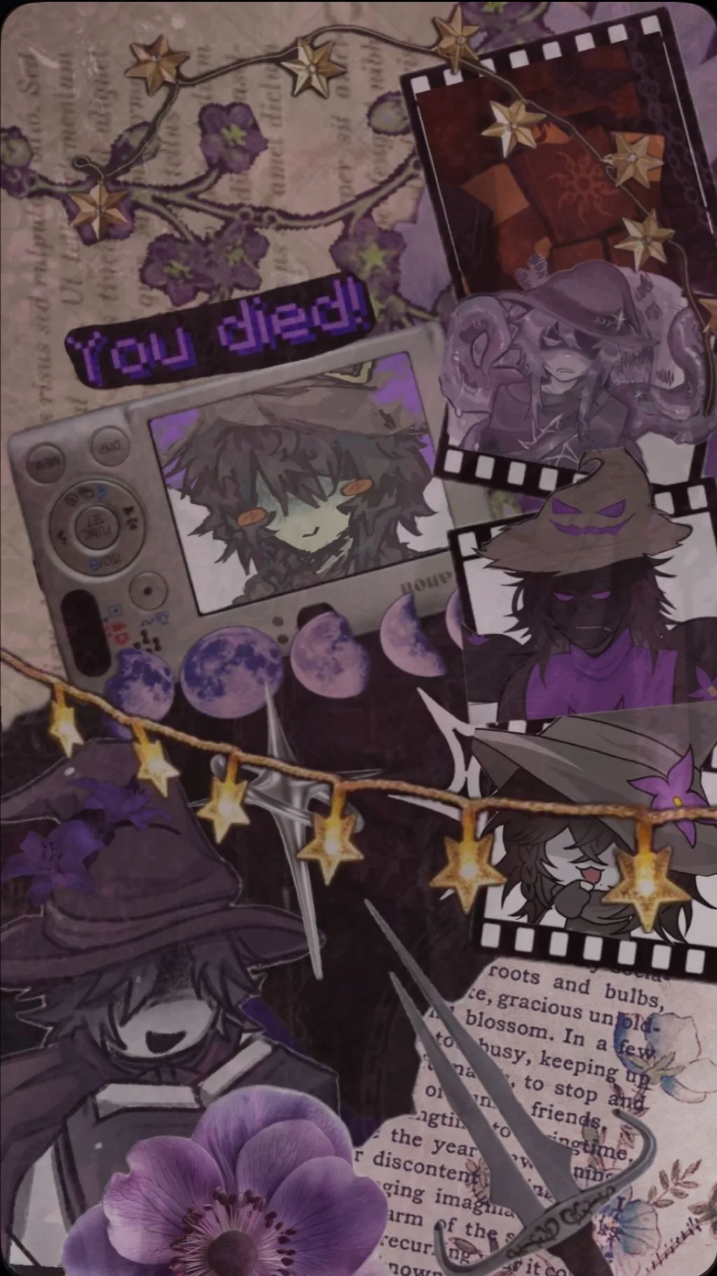 ai character: Hanahakki!Azure background