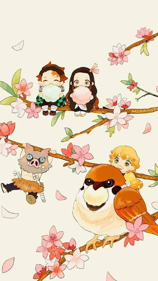 ai character: KNY SLEEPOVER background