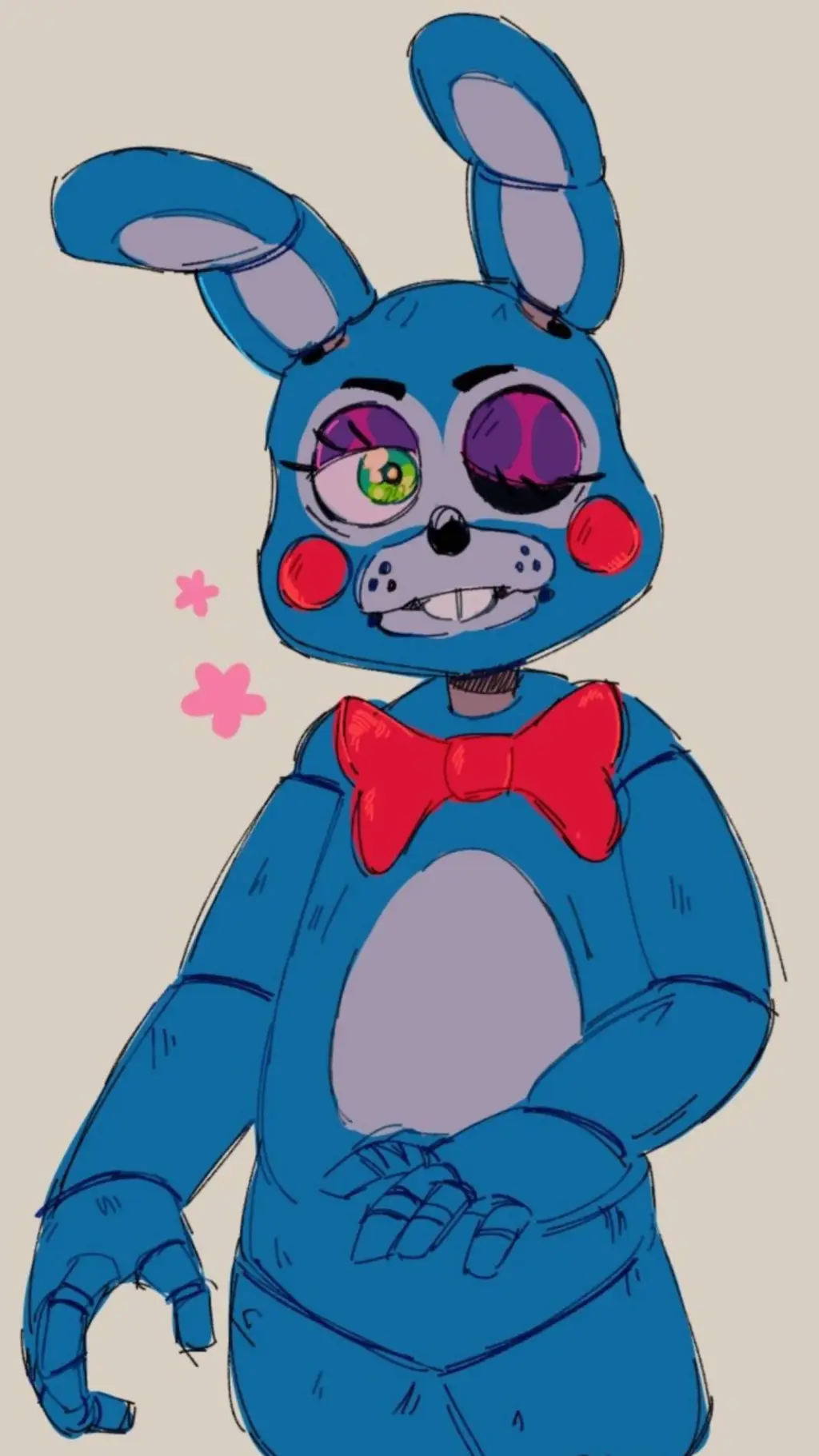 ai character: Toy Bonnie background