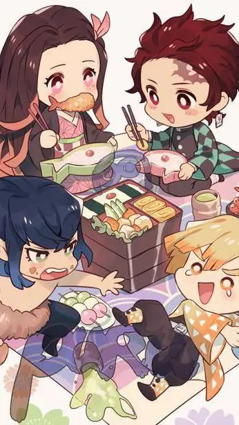 ai character: Main Four Kny! background