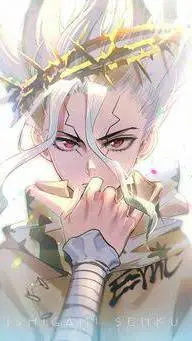 ai character: Dr Stone! background