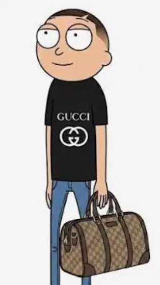 ai character: Gucci morty background