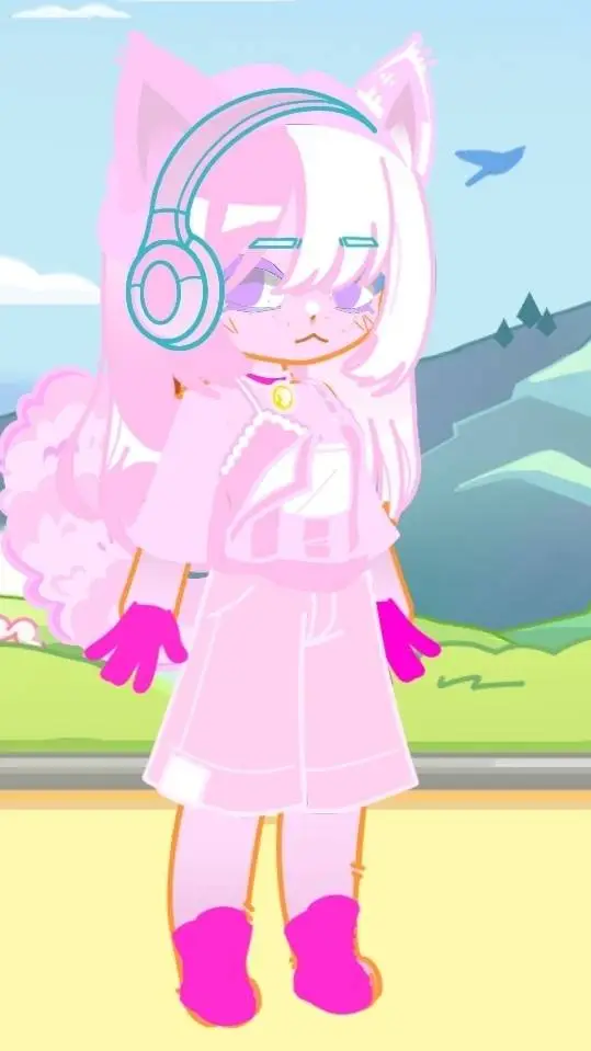 ai character: dj bounce kitten  background