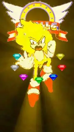 ai character: SUPER-SONIC (OM) background