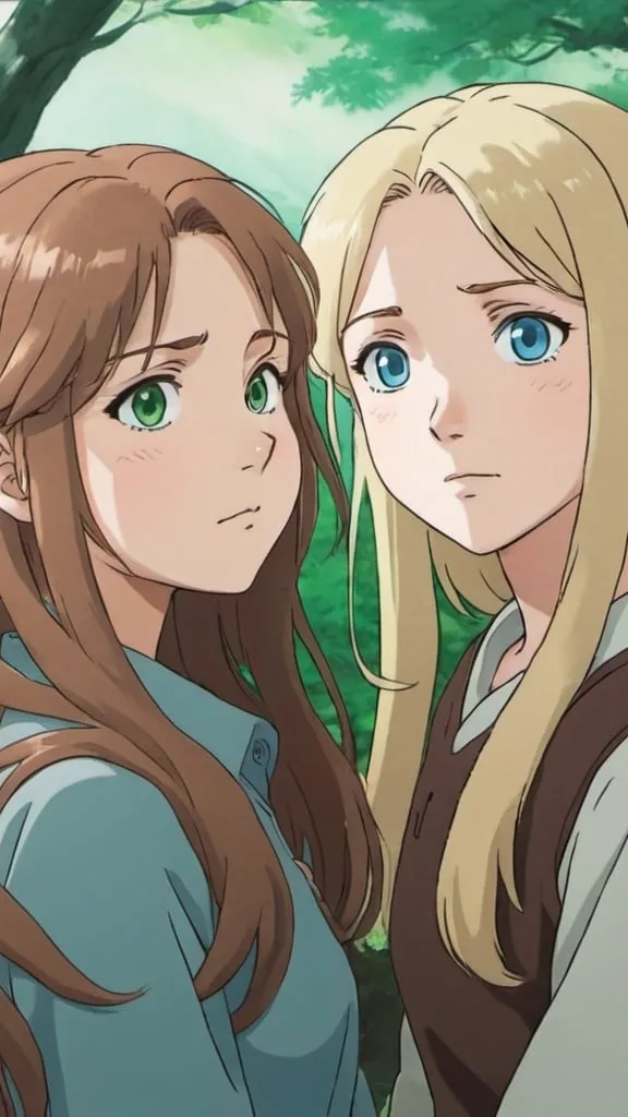 ai character: Brittany & Paige background
