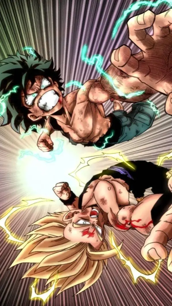 ai character: mha x db series  background