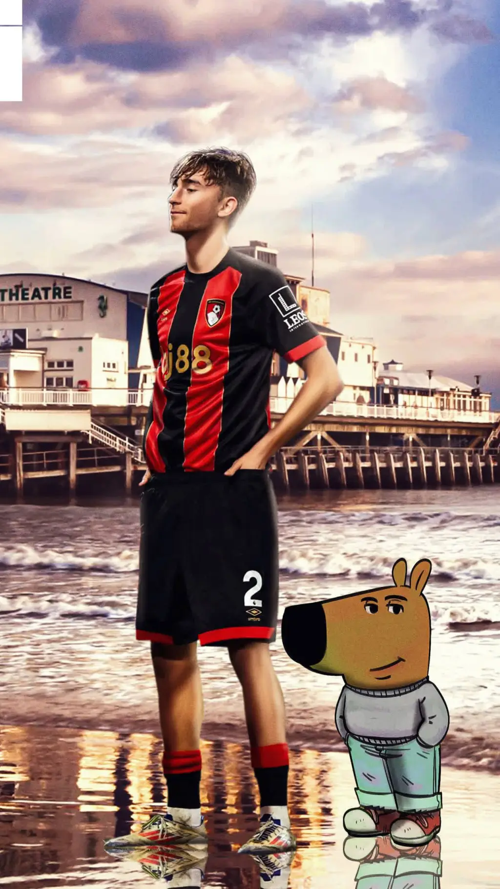 ai character: Dean Huijsen background