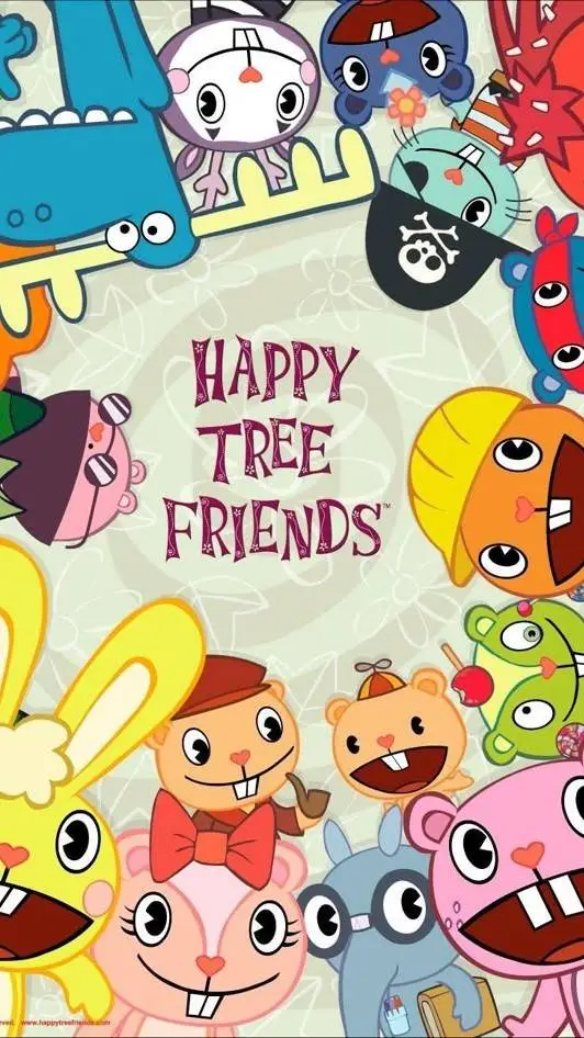 ai character: Happy Tree Friends background