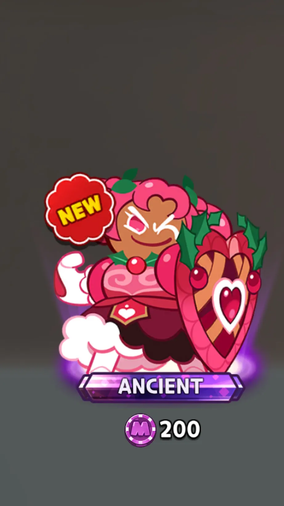 ai character: Hollyberry cookie background