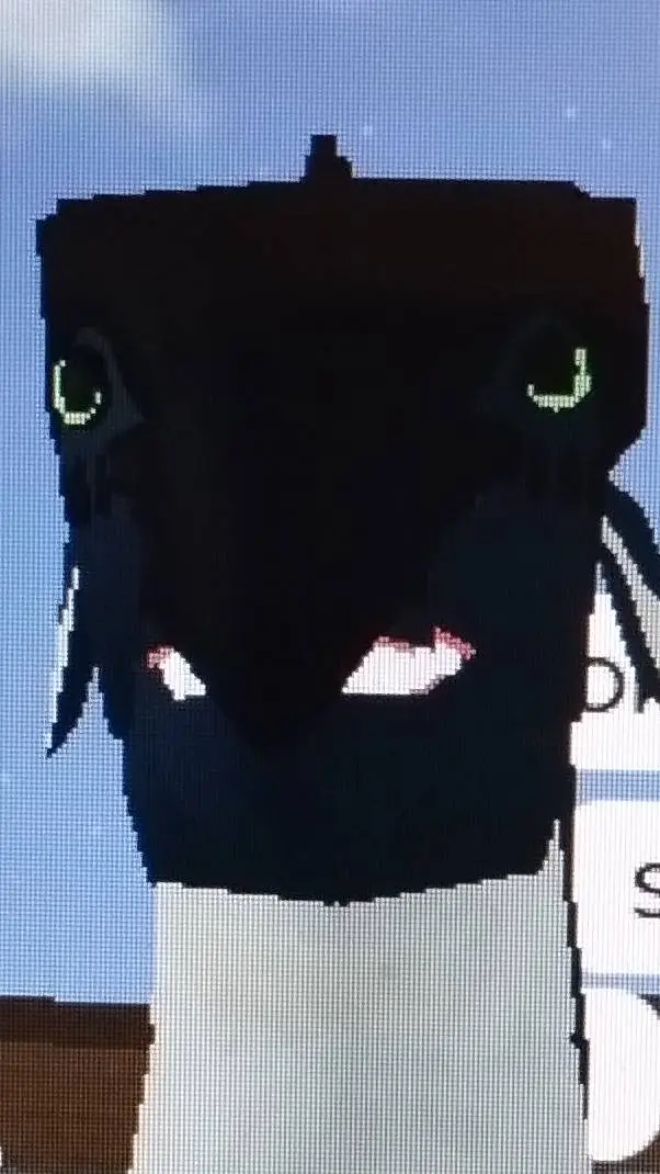 ai character: HEHE IM BACKKK! background