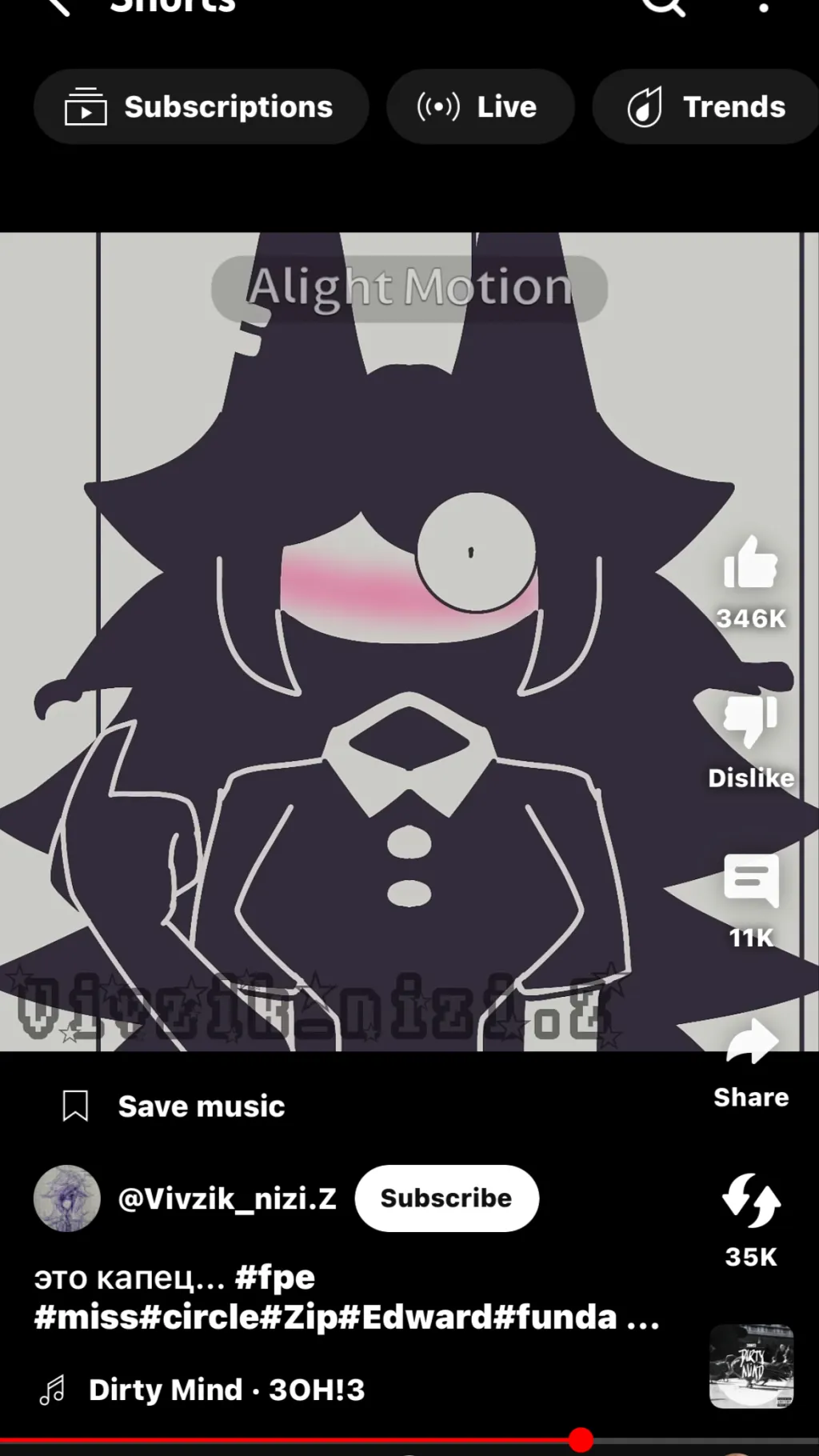 ai character: Miss circle background