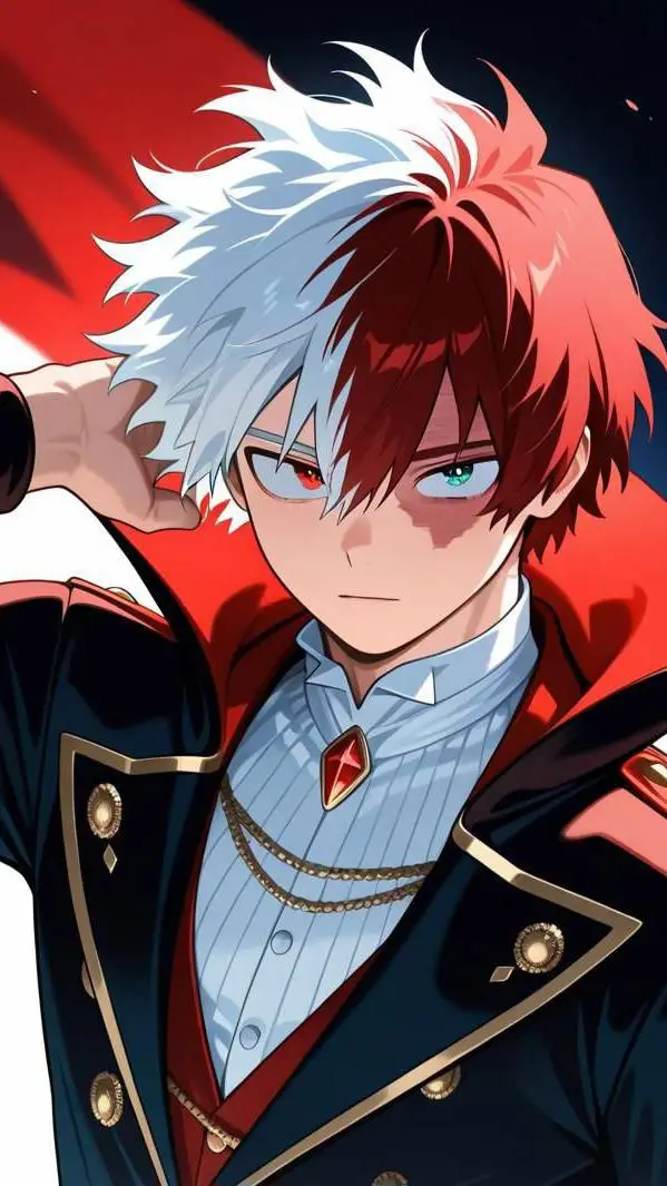 ai character: Shoto Todoroki background