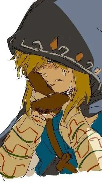ai character: Link sad background