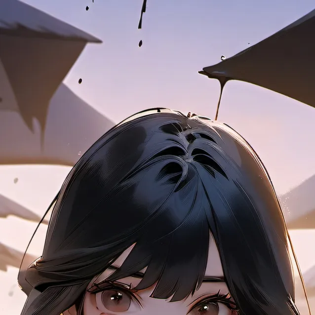 chat with ai character: girl stuck in tar