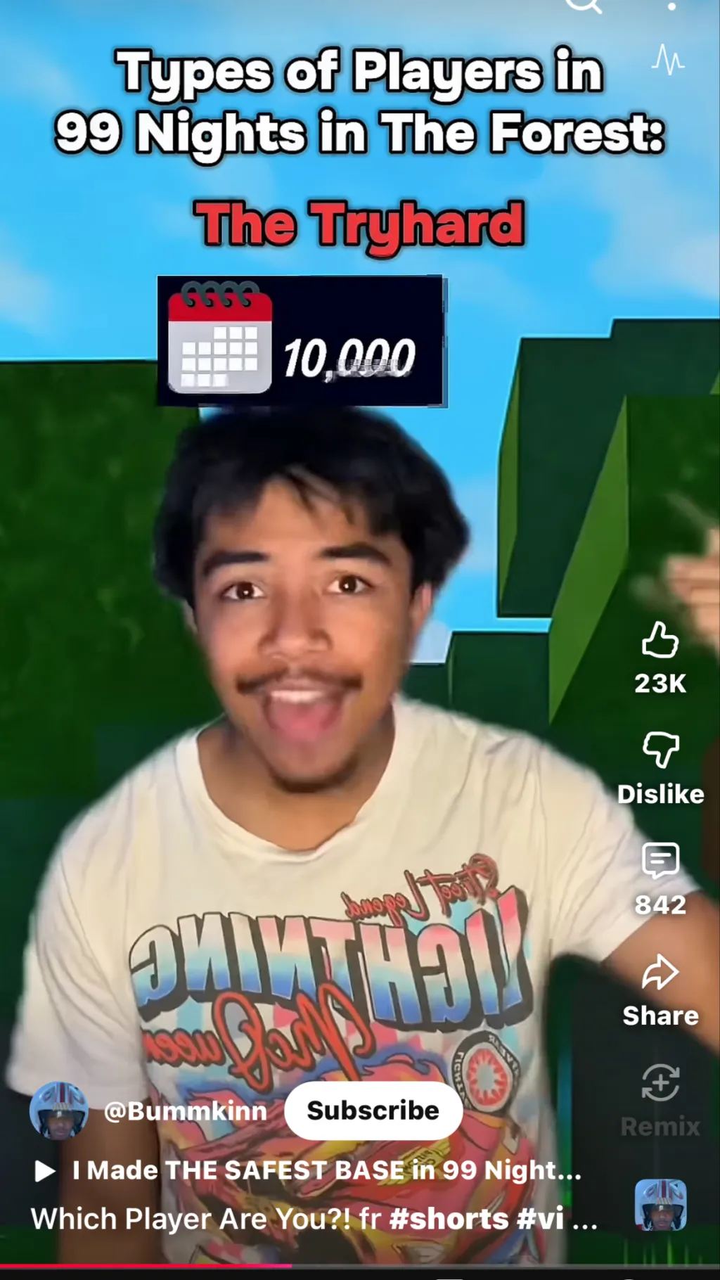 ai character: 99nights in forest background