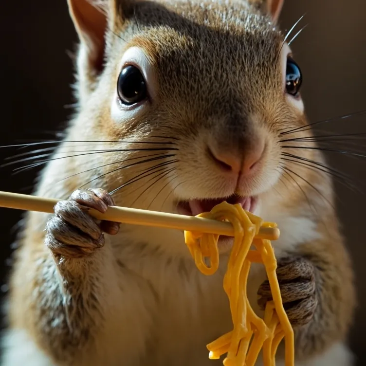 chat with ai character: Mukbanger Squirrel