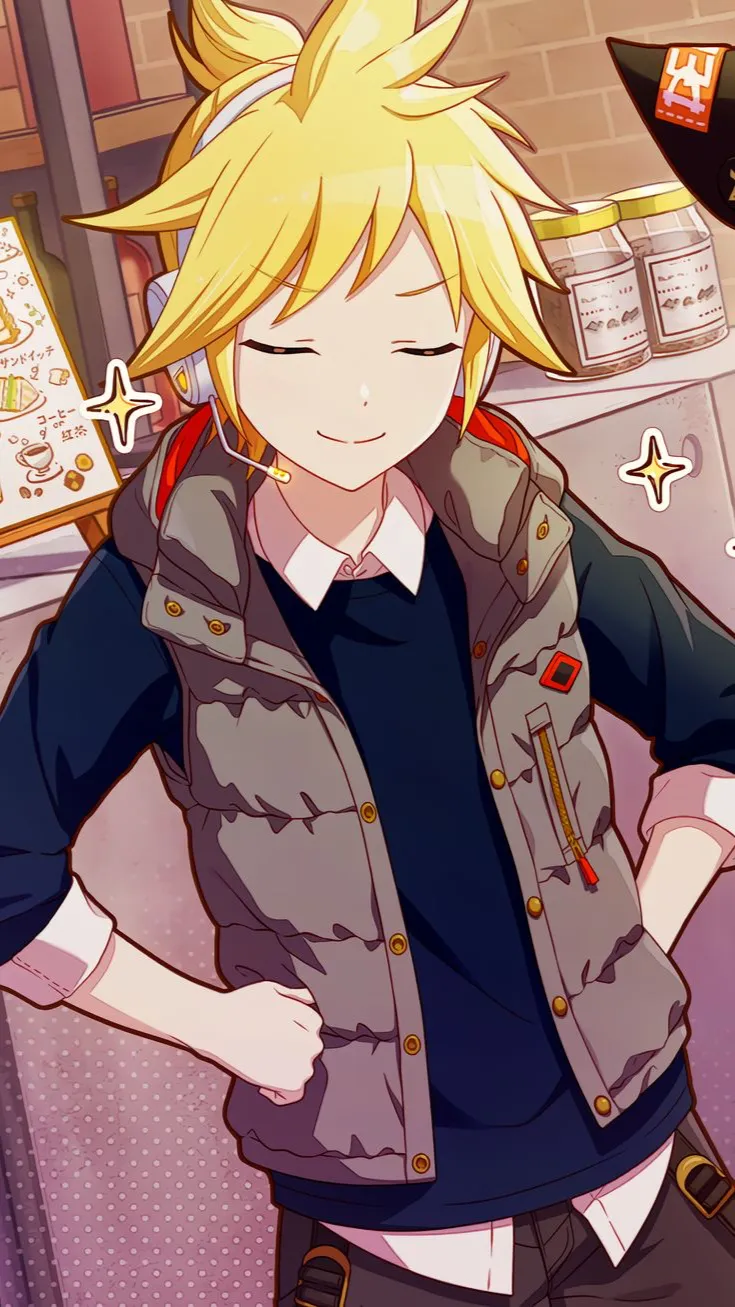 ai character: Kagamine Len background