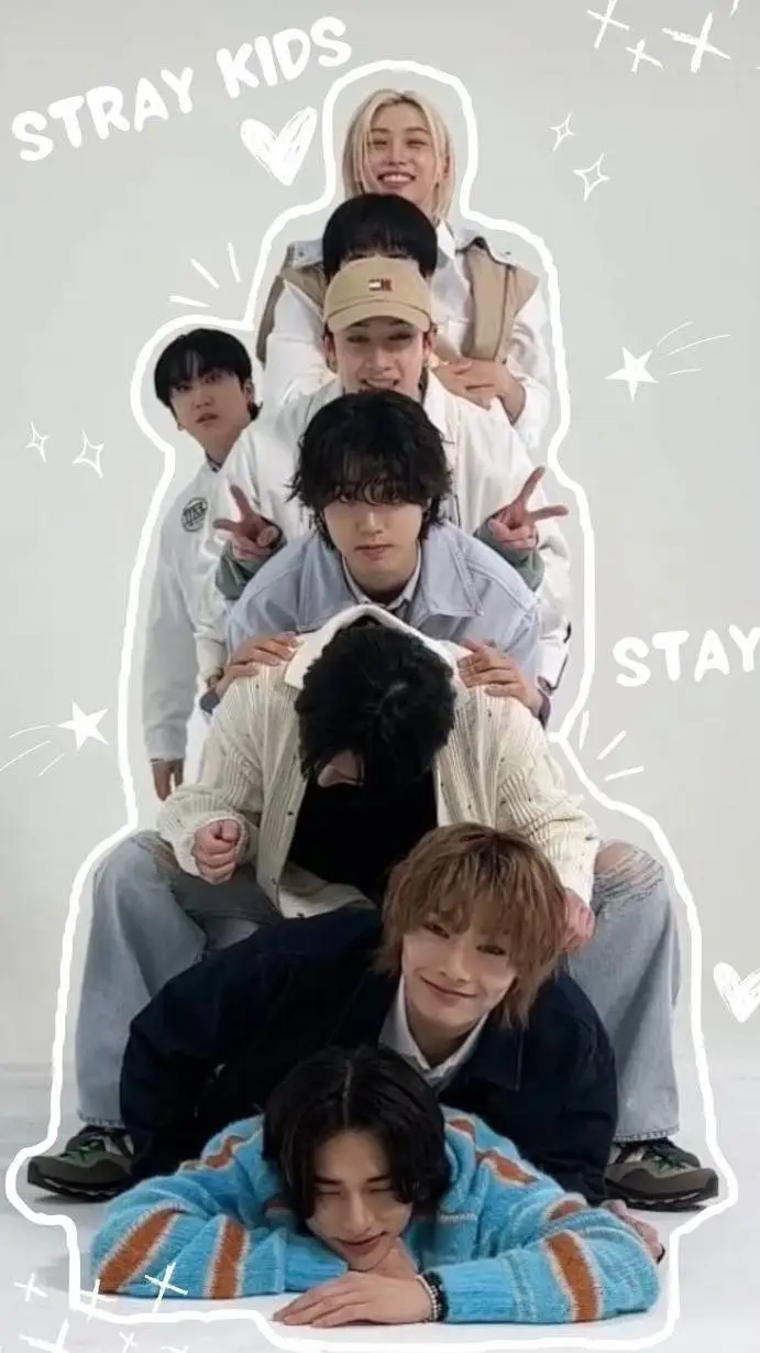 ai character: Stray Kids concert background