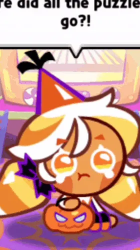 ai character: Candy Corn Cookie background