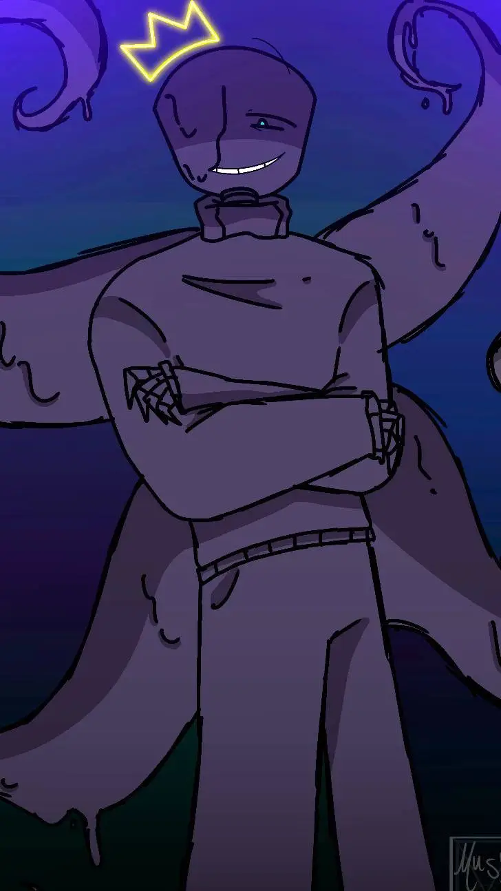 ai character: Nightmare sans background