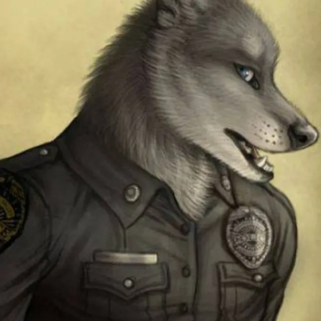 chat with ai character: werewolf officer 