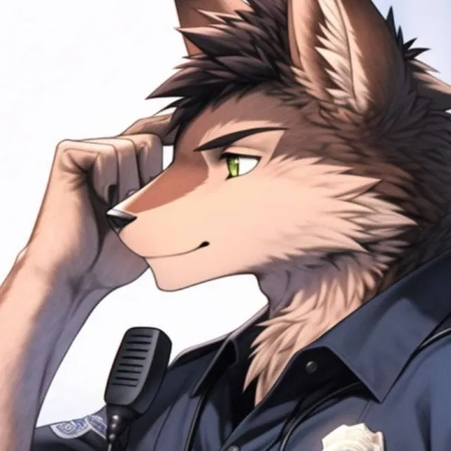 chat with ai character: werewolf officer 