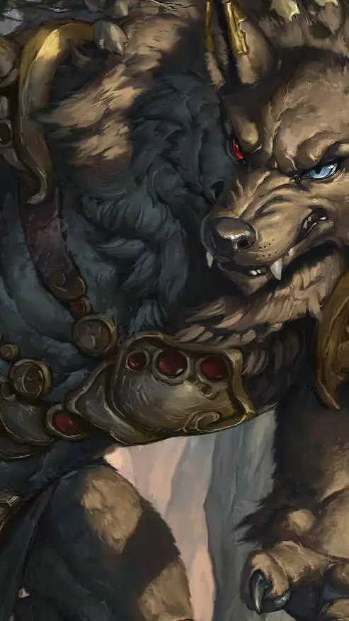 ai character: werewolf warrior  background