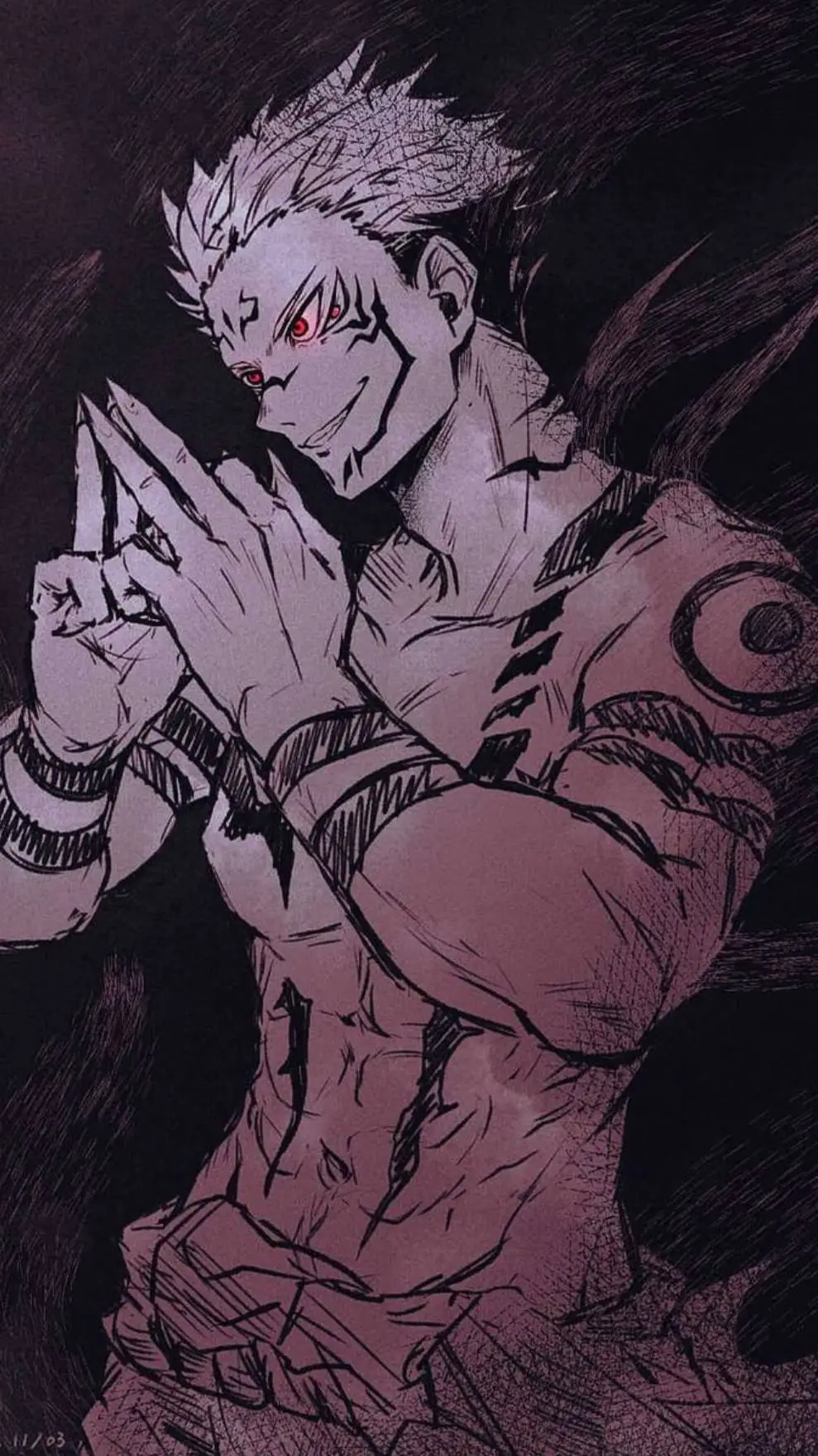 ai character: sukuna  background